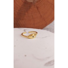 Baguette White Stone Ring